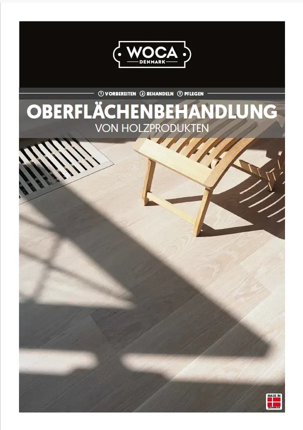 Titelseite: WOCA – Oberflächenbehandlung innen & außen
