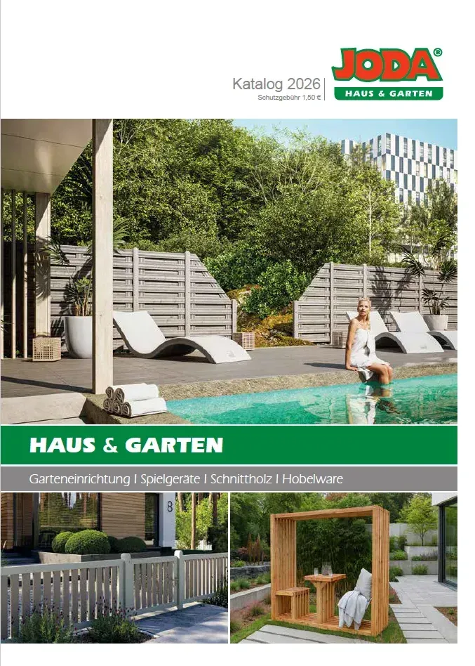 Titelseite: JODA Katalog 2026 Haus & Garten