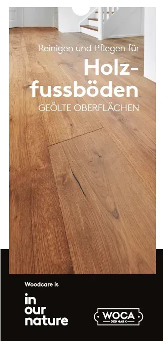 Titelseite: WOCA – Holzfußböden