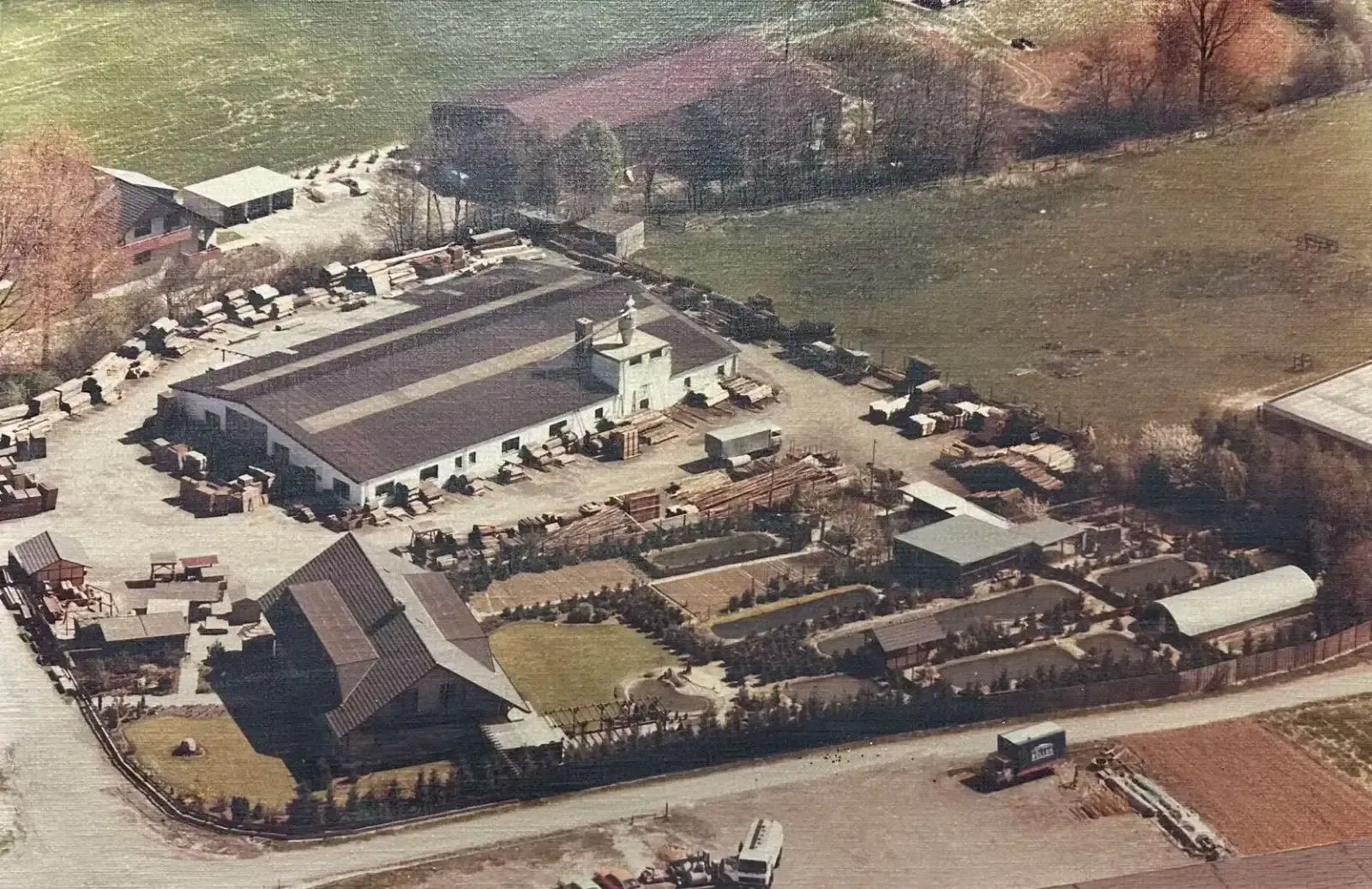 Luftbild des Betriebsgeländes von Heimsath in Hüllhorst-Oberbauerschaft